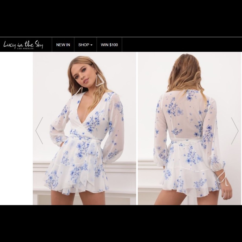 Lucy in the Sky Lexi ruffle wrap dress - Picture 5 of 5